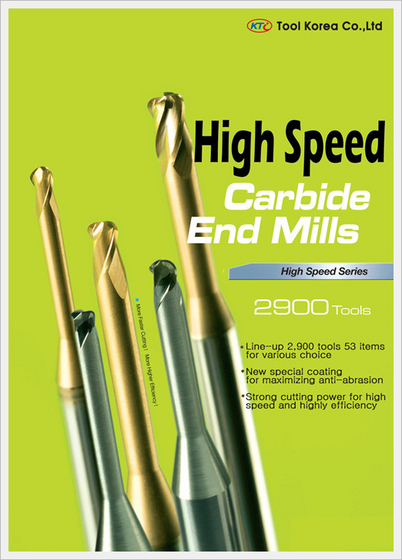 High Speed Carbide End Mills Made in Korea